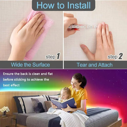 RGB USB LED Strip APP with 44 Key Remote Control