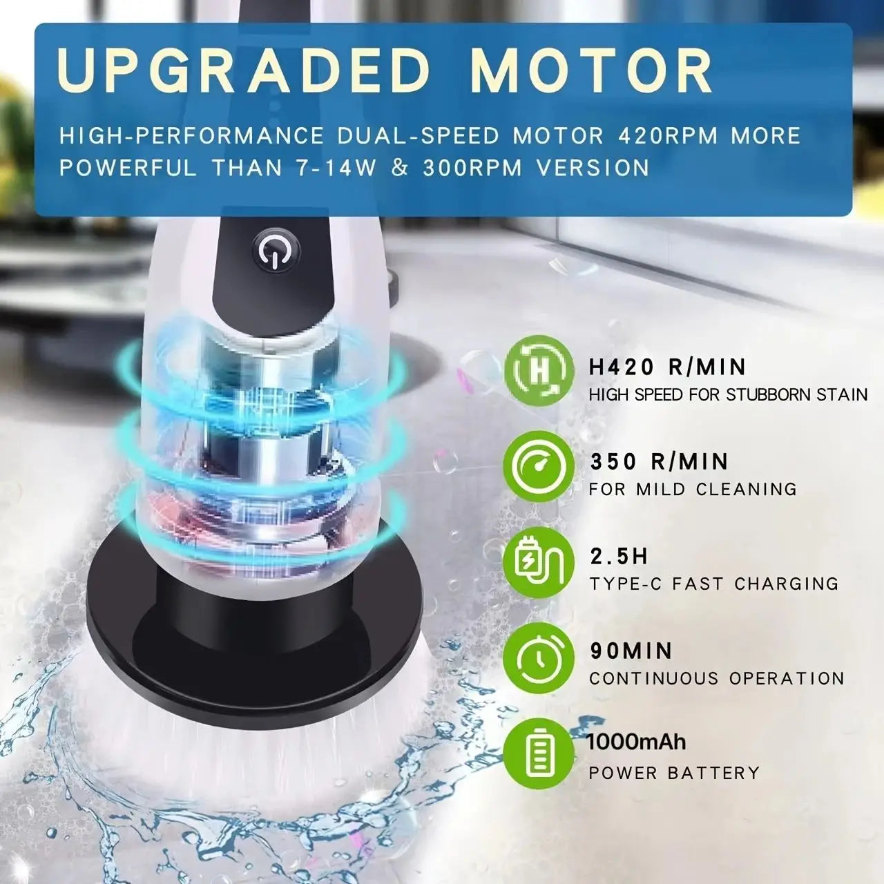 Electric Cleaning Brush Multifunction Tool