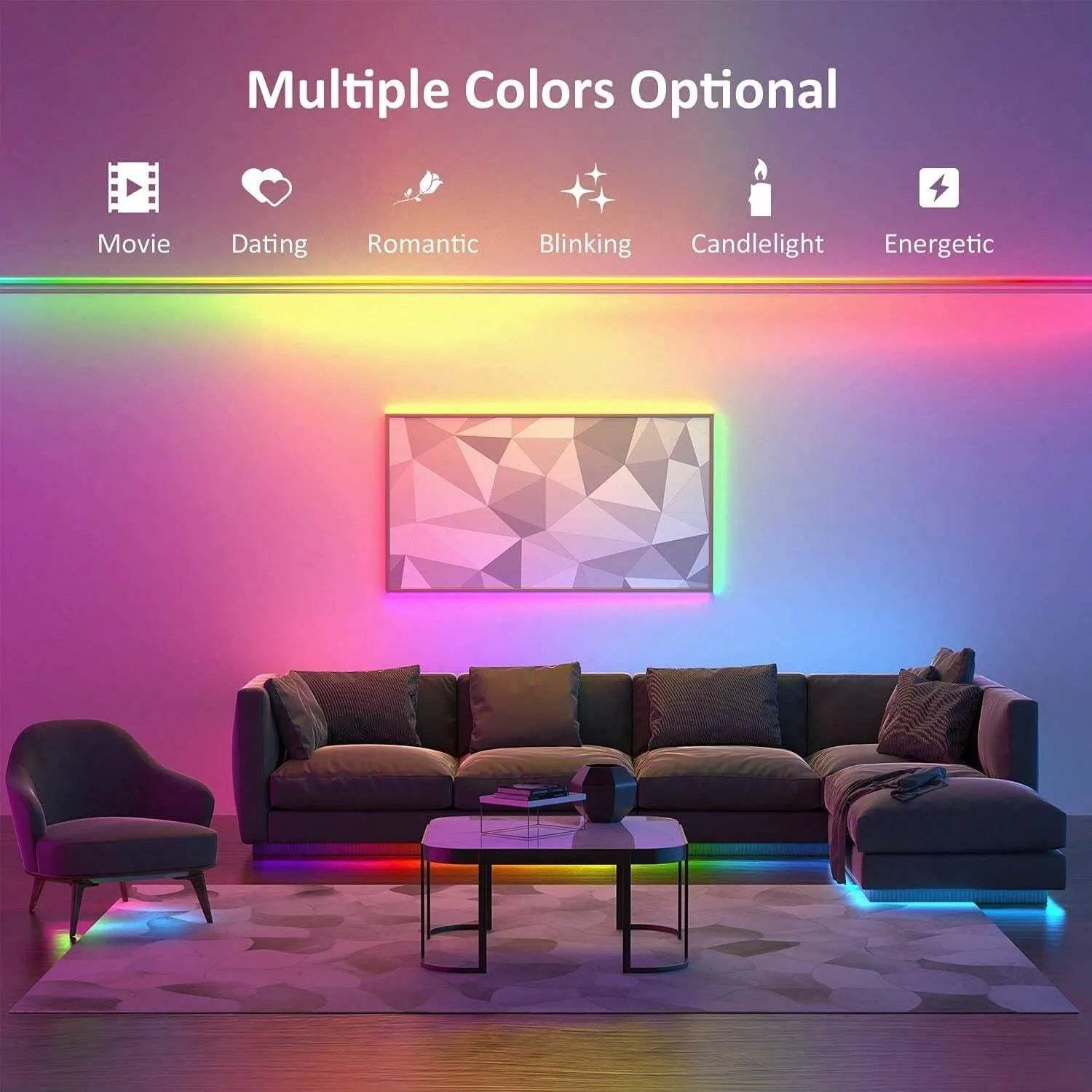 RGB USB LED Strip APP with 44 Key Remote Control