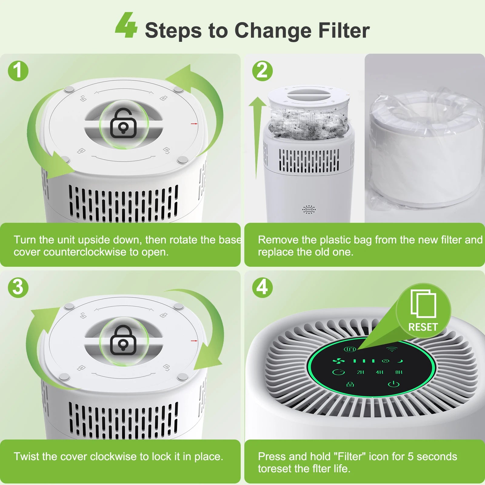 Chuboor Air Purifier for Home Office Bedroom