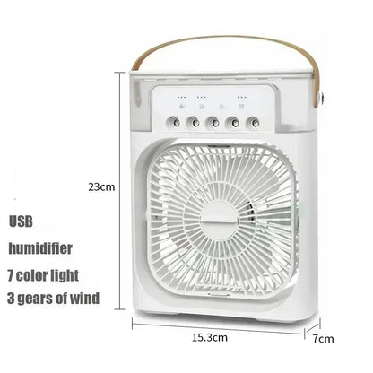 3 in 1 Portable Air Cooler LED Night Light Humidifier