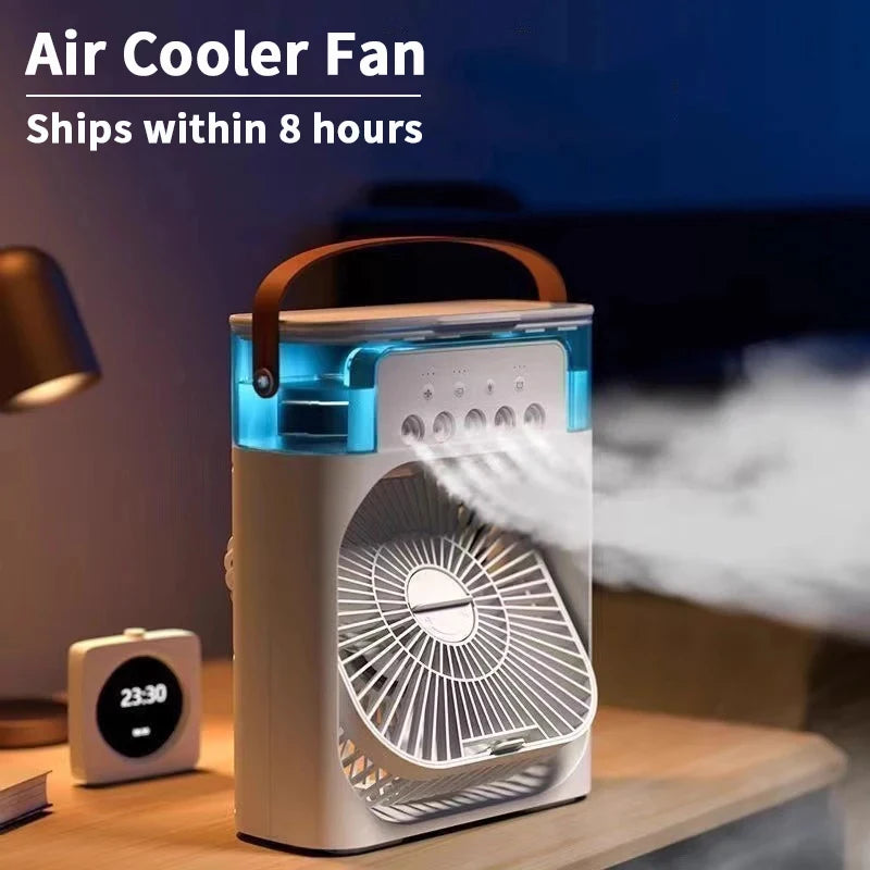 3 in 1 Portable Air Cooler LED Night Light Humidifier