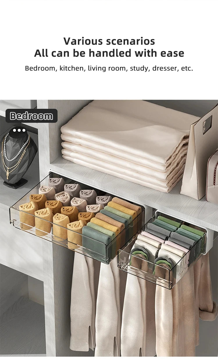 Drawer Storage Box Under Table