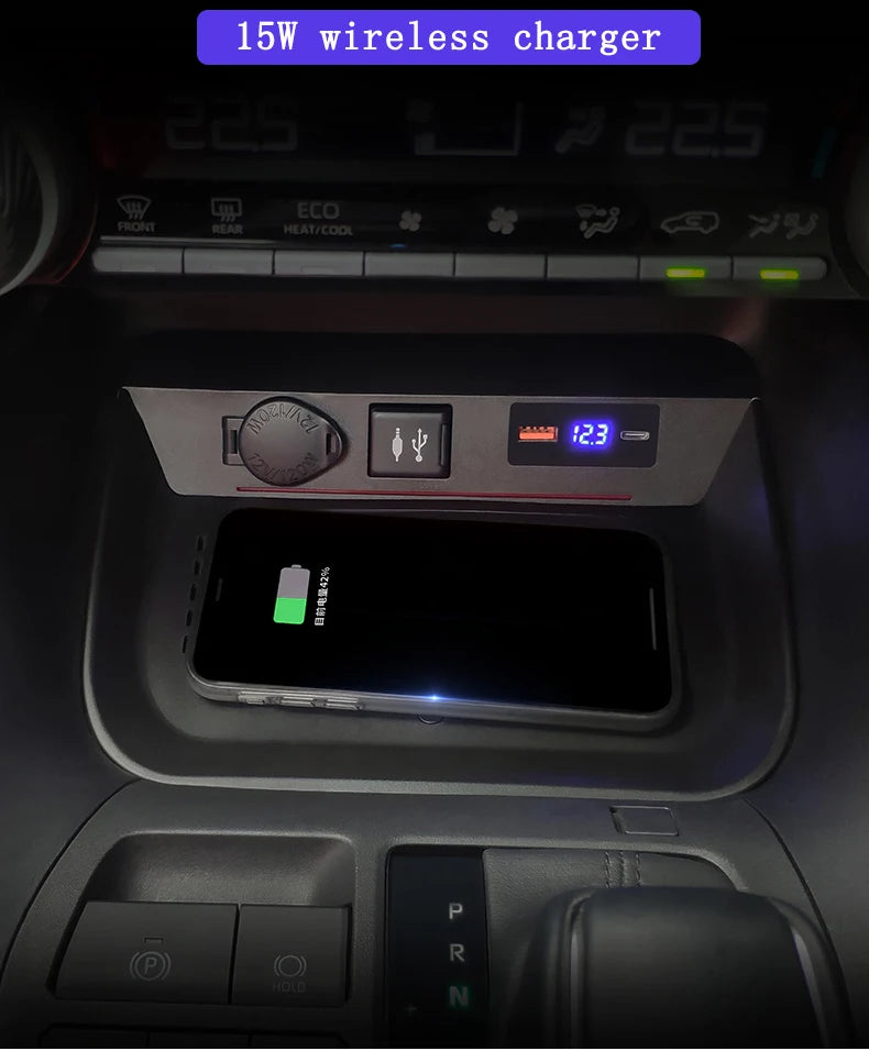 Suitable for 20-25 RAV4 car phone wireless chargers