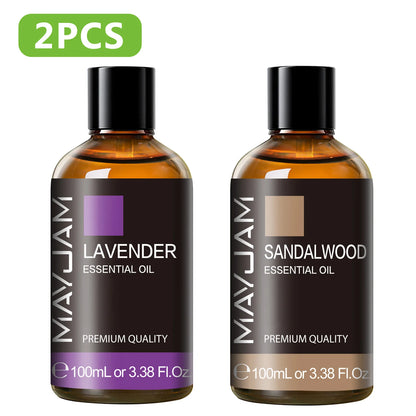 100ML Pure Plant Essential Oil Mint Bergamot Patchouli