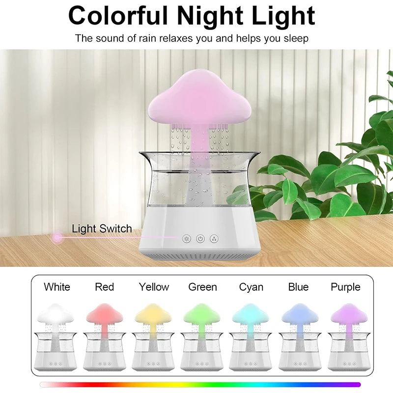 Rain Cloud Electric Air Humidifier 300ml Aroma Diffuser
