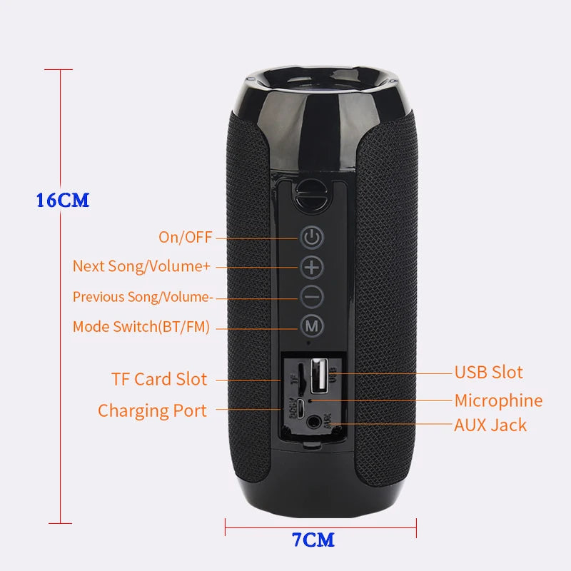 Wireless Portable Bluetooth Speaker Caixa De Som