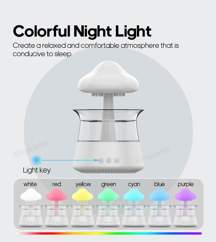 Rain Cloud Electric Air Humidifier 300ml Aroma Diffuser