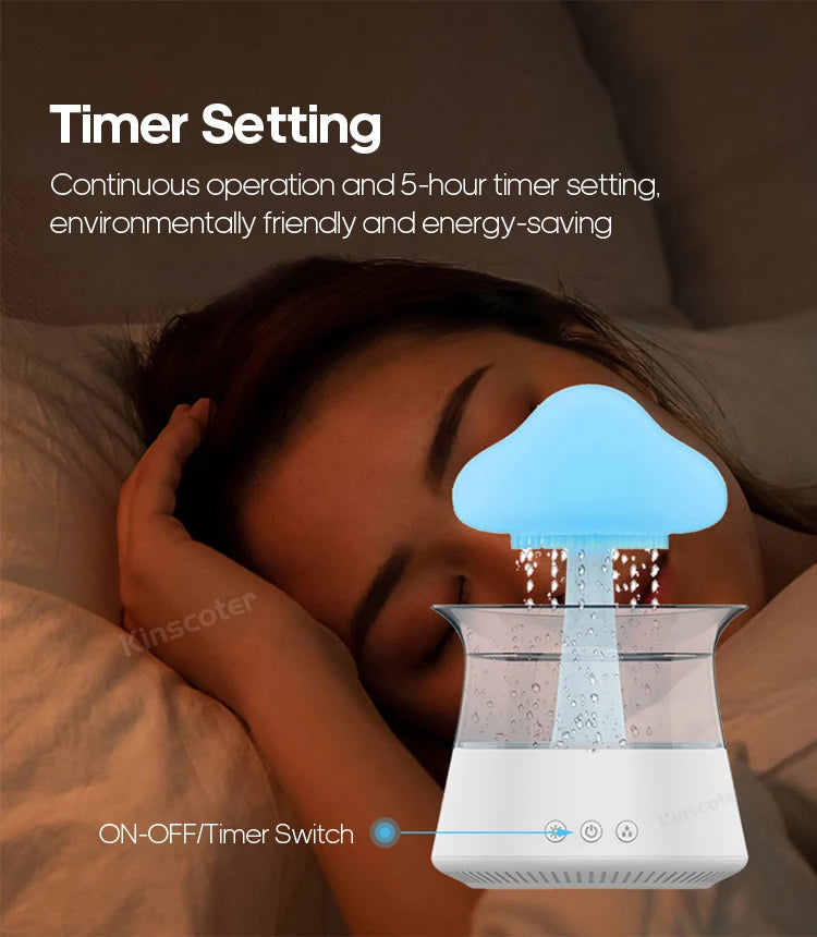 Rain Cloud Electric Air Humidifier 300ml Aroma Diffuser