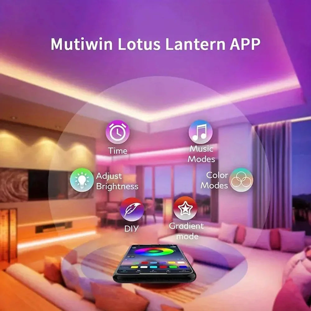 RGB USB LED Strip APP with 44 Key Remote Control