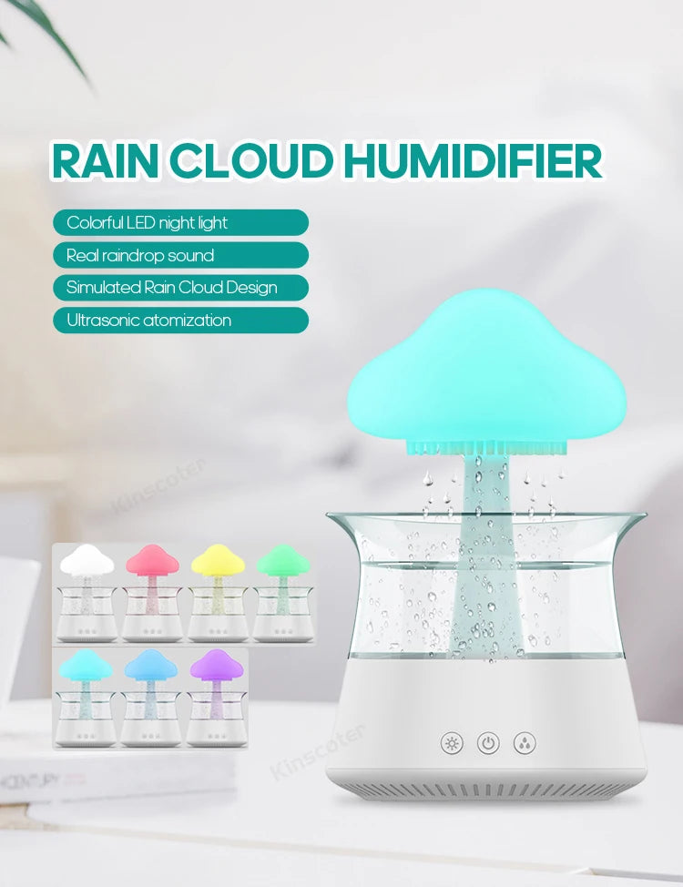 Rain Cloud Electric Air Humidifier 300ml Aroma Diffuser