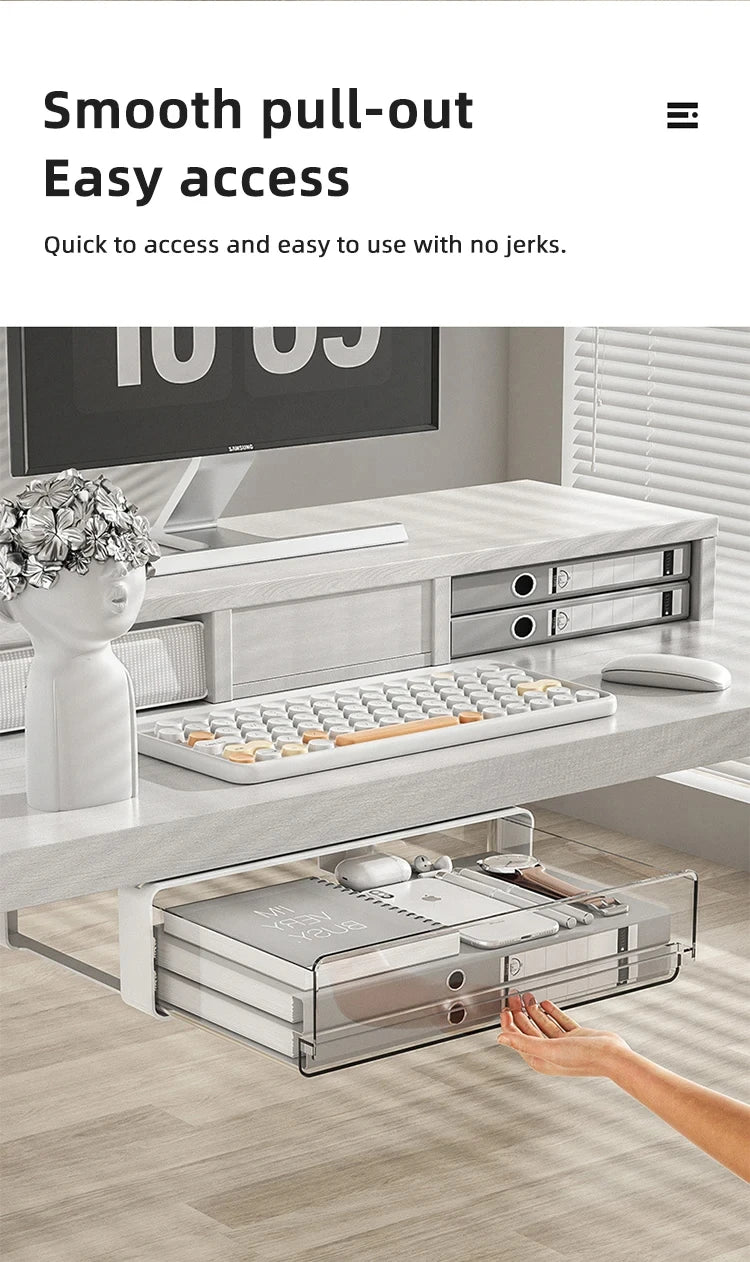 Drawer Storage Box Under Table