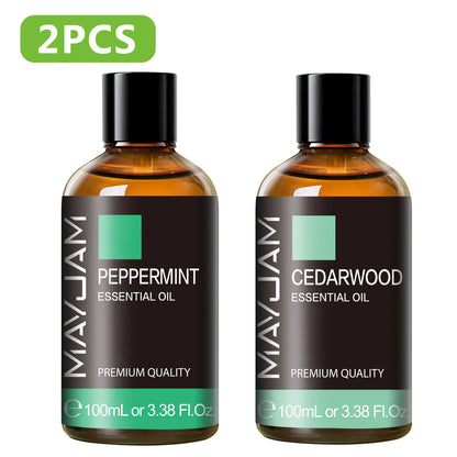 100ML Pure Plant Essential Oil Mint Bergamot Patchouli