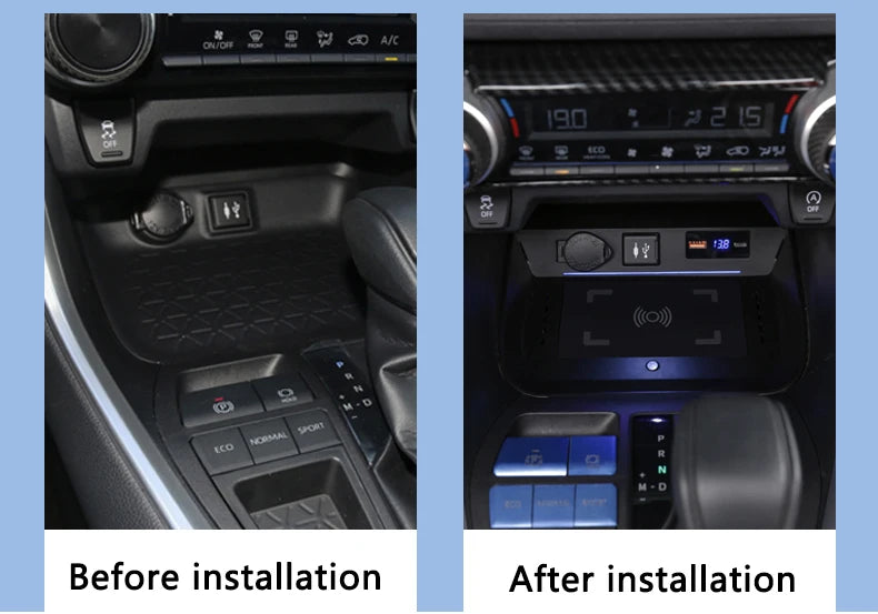 Suitable for 20-25 RAV4 car phone wireless chargers