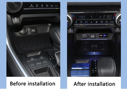 Suitable for 20-25 RAV4 car phone wireless chargers
