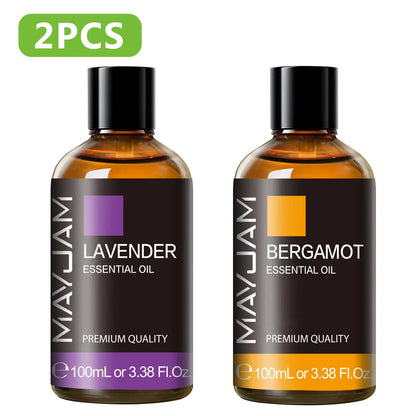 100ML Pure Plant Essential Oil Mint Bergamot Patchouli