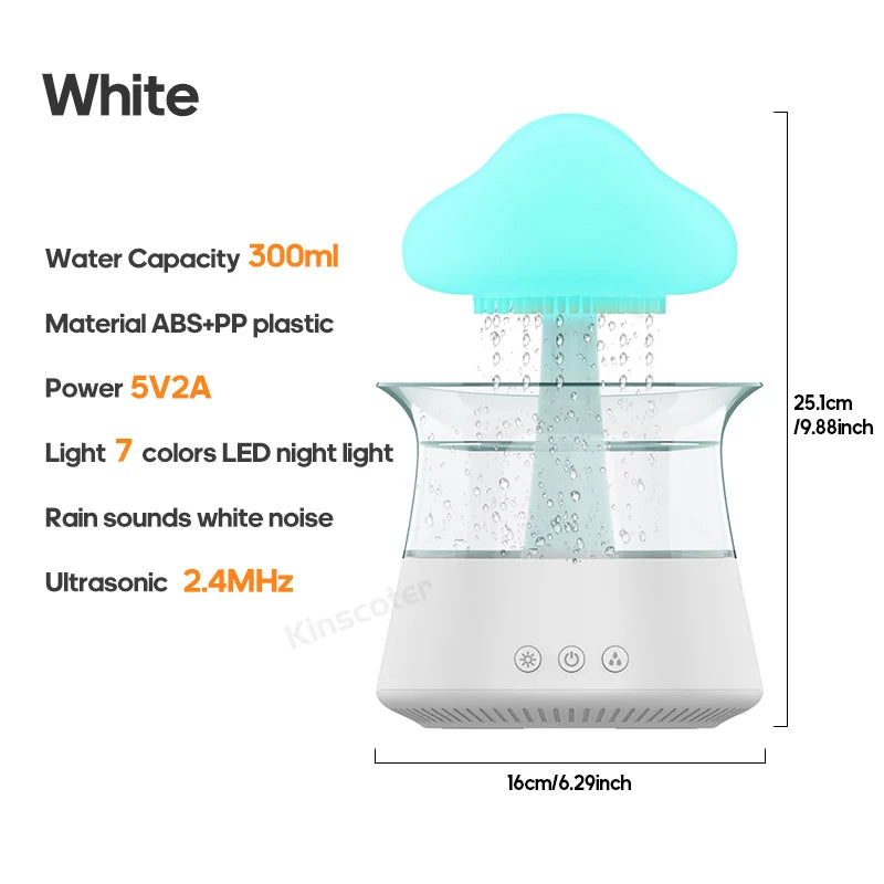 Rain Cloud Electric Air Humidifier 300ml Aroma Diffuser