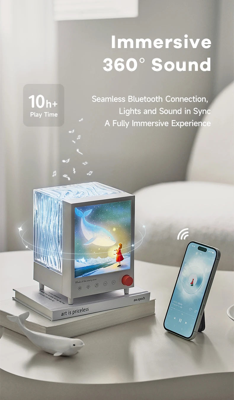 Aurora Box Projector Night Light Bluetooth Ambient Light