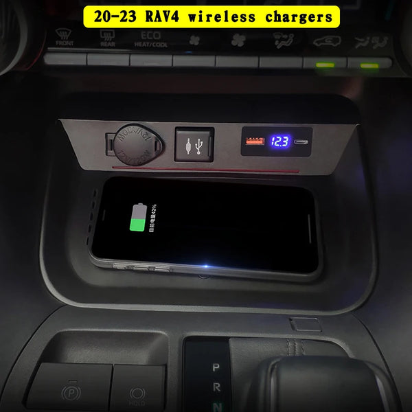 Suitable for 20-25 RAV4 car phone wireless chargers
