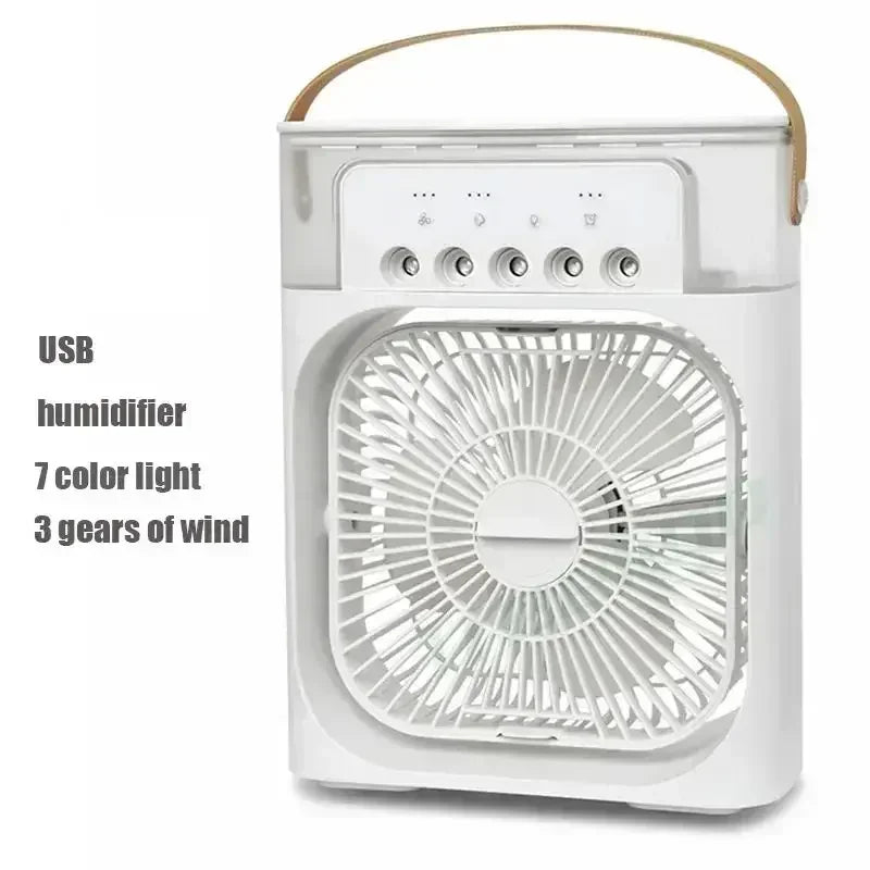3 in 1 Portable Air Cooler LED Night Light Humidifier
