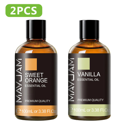 100ML Pure Plant Essential Oil Mint Bergamot Patchouli