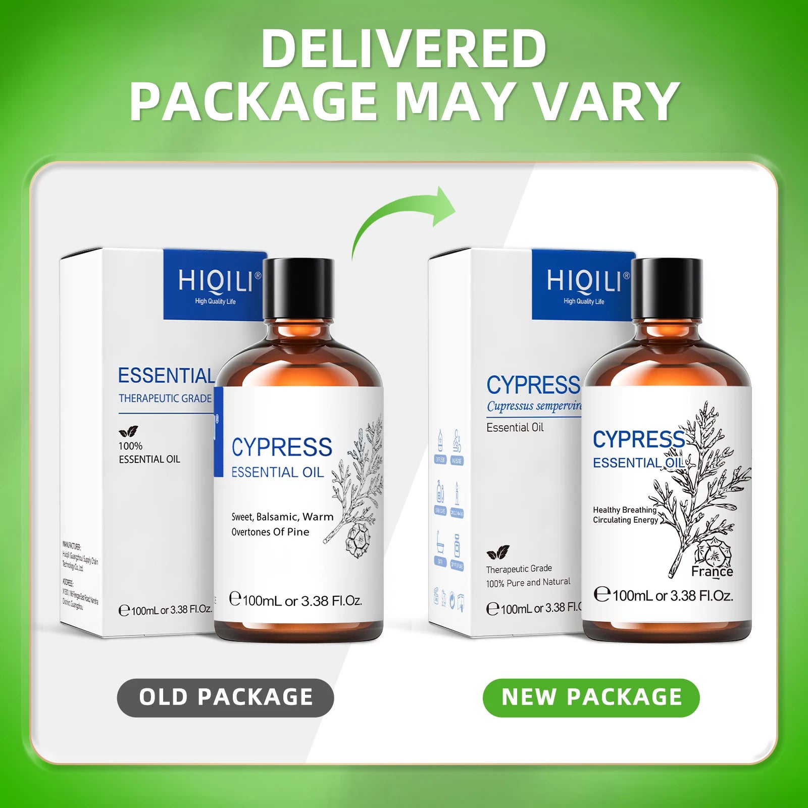 HIQILI 100ML Cypress Essential Oils