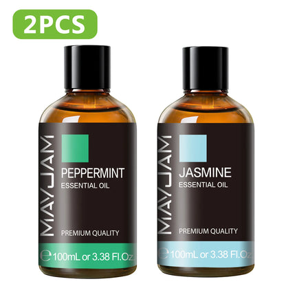 100ML Pure Plant Essential Oil Mint Bergamot Patchouli