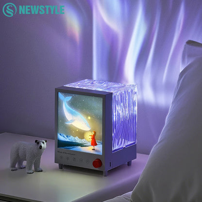 Aurora Box Projector Night Light Bluetooth Ambient Light