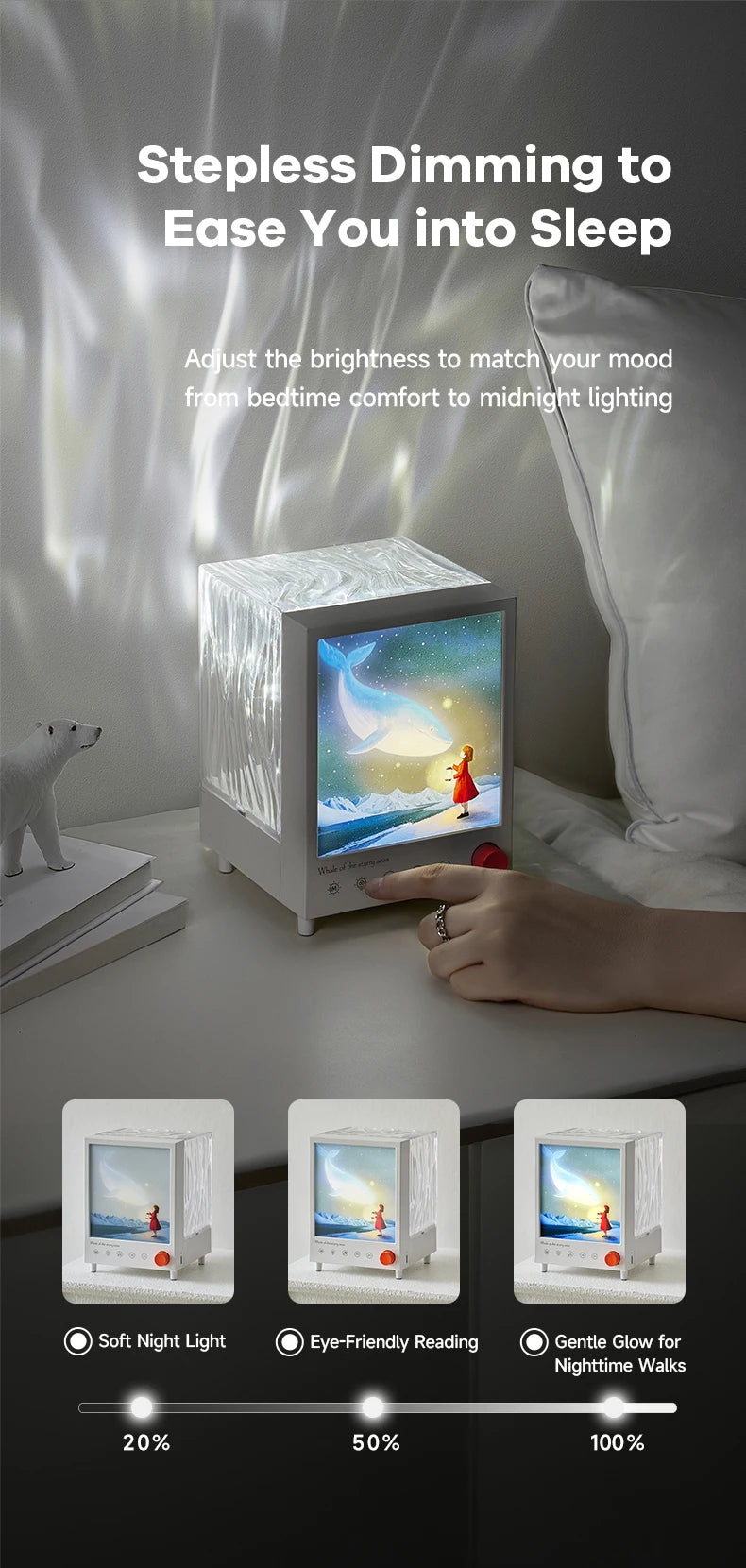 Aurora Box Projector Night Light Bluetooth Ambient Light